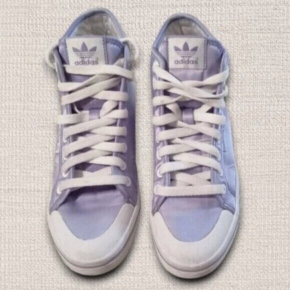 ADIDAS Europe- Limited Edition Light Purple / Lavender Satin Hi-Top Snea… - Picture 2 of 11